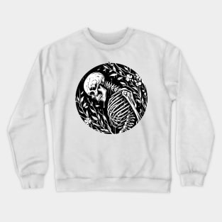 Floral skeleton horror Crewneck Sweatshirt